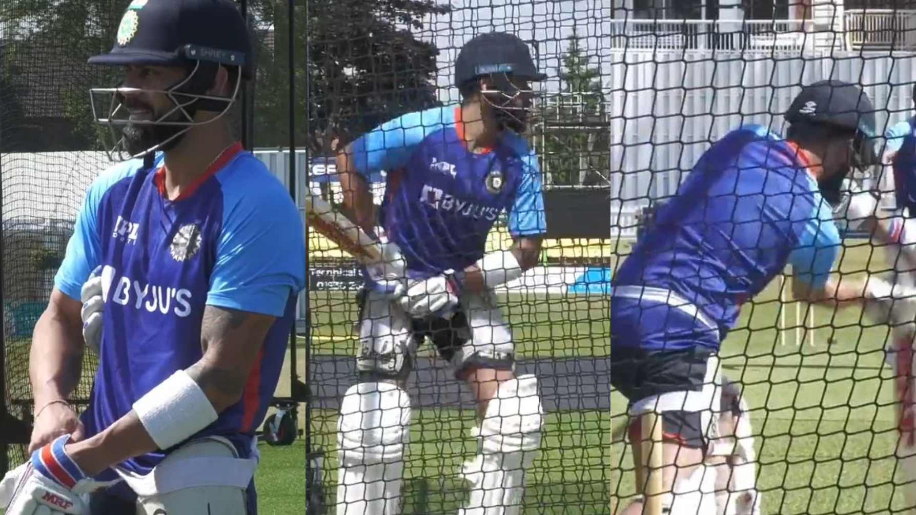 ENG v IND 2022: WATCH- Virat Kohli practicing in the nets before Leicestershire warmup game