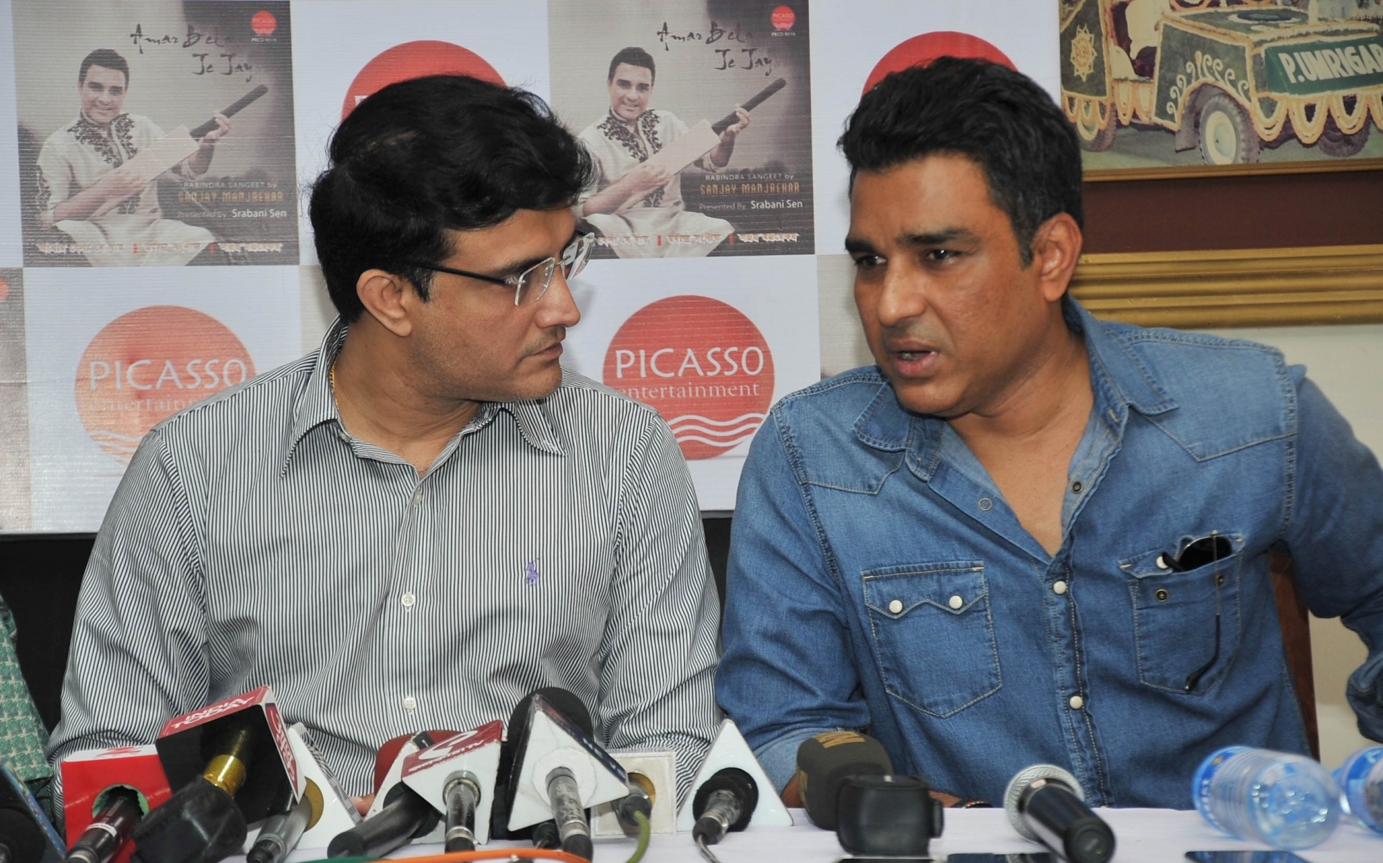 Sanjay Manjrekar and Sourav Ganguly | IANS