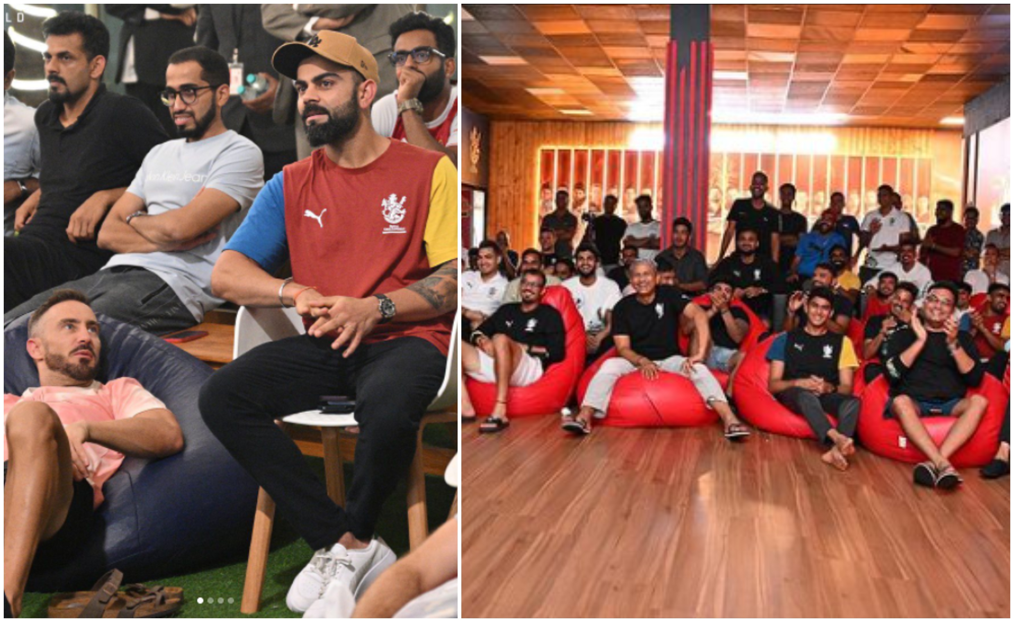 RCB squad is cheering for MI (Source: RCB/Instagram)