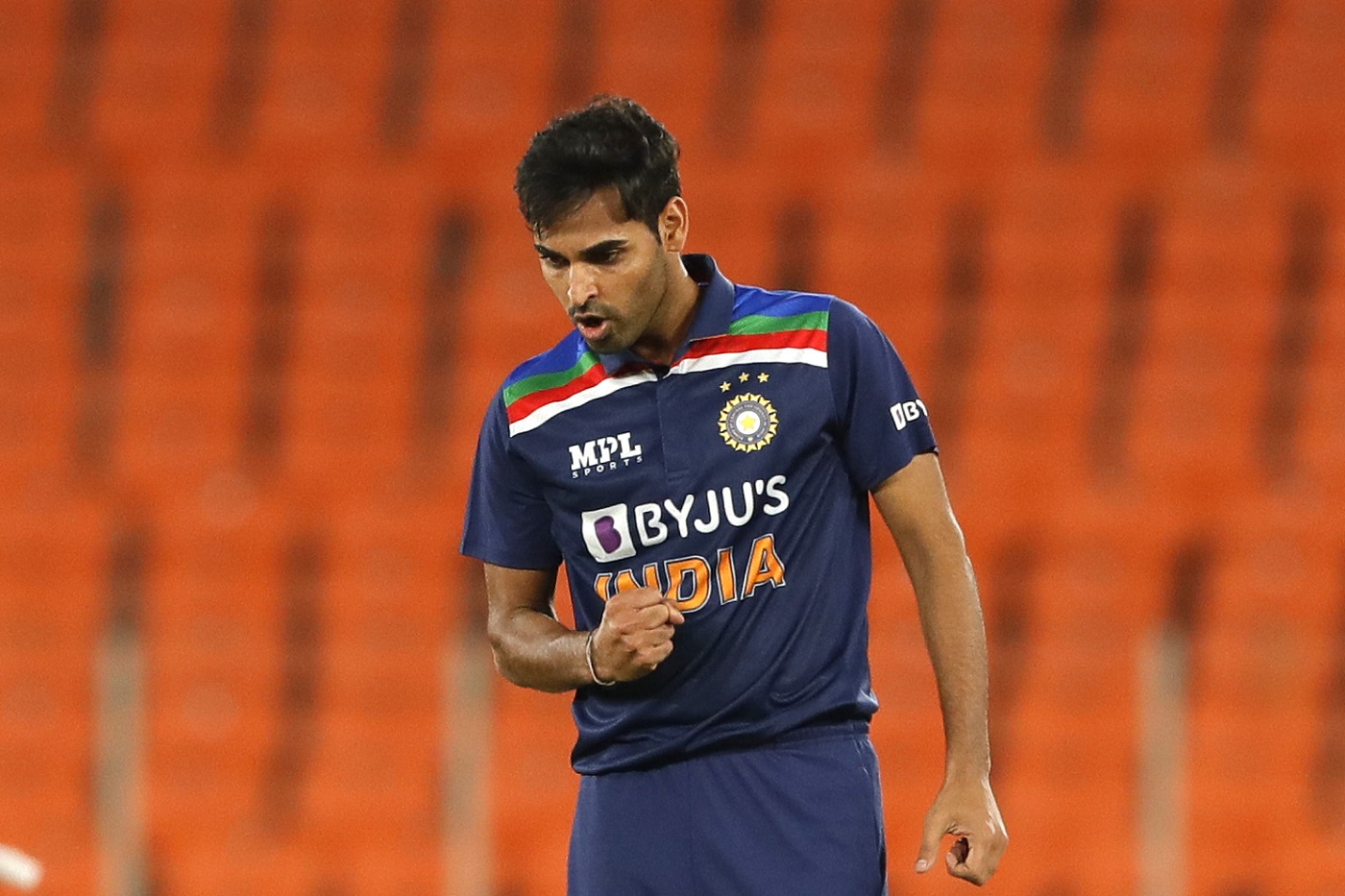 Bhuvneshwar Kumar picked 4 wickets against England in T20Is with best of 2/15 | Getty