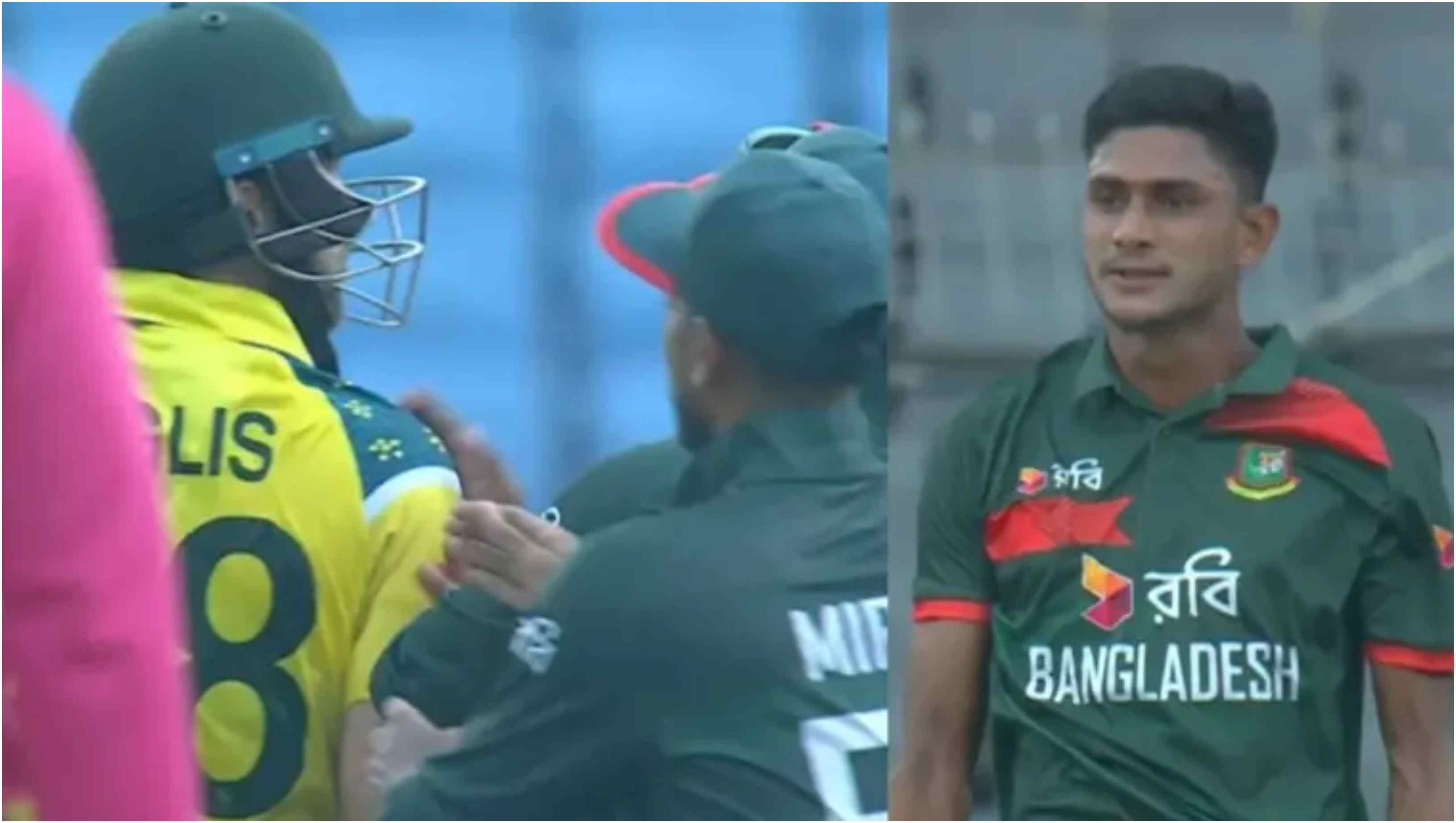 Nahid Rana and Josh Inglis got into a heated exchange | Screengrabs