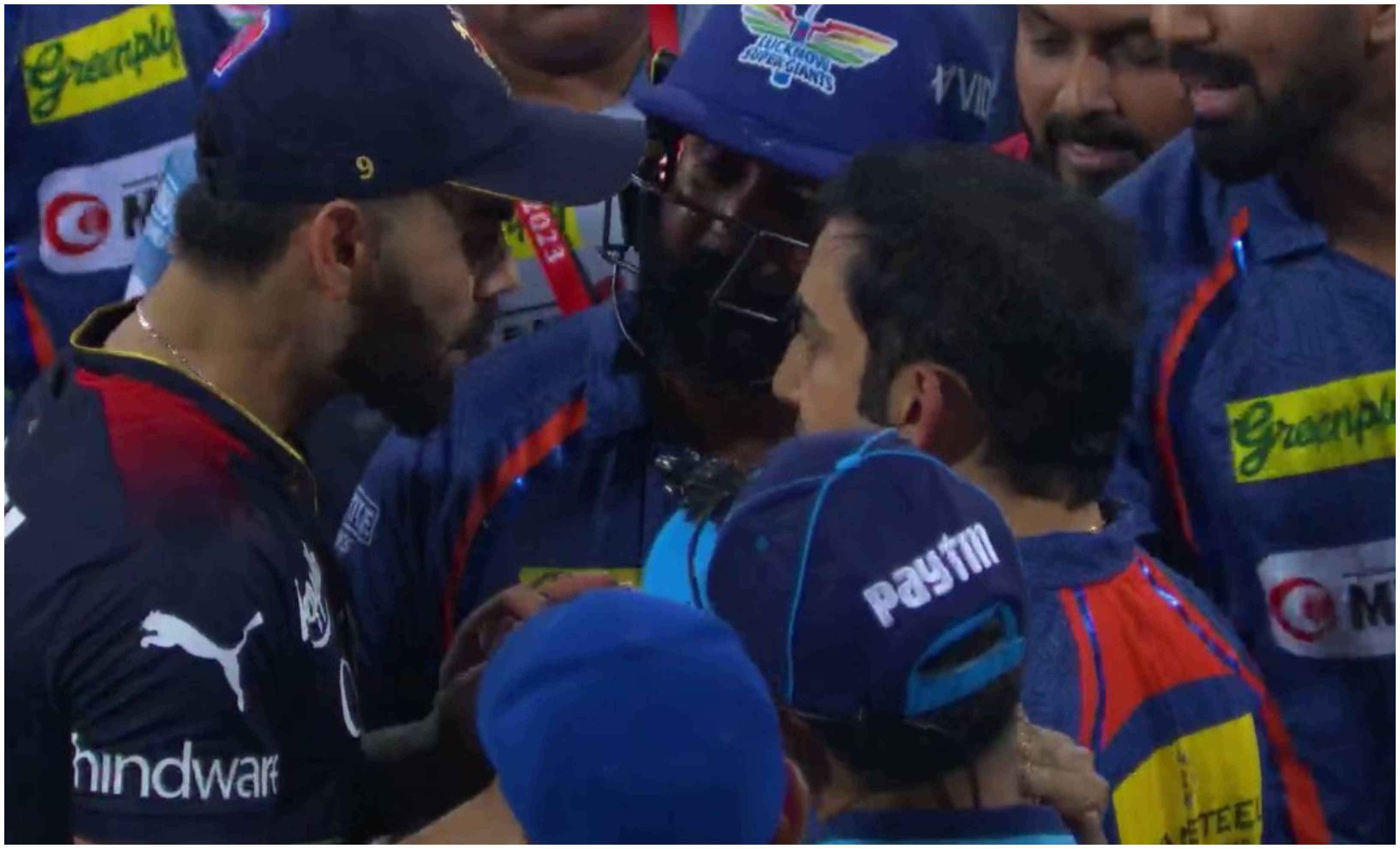 Virat Kohli and Gautam Gambhir's heated exchange | Twitter