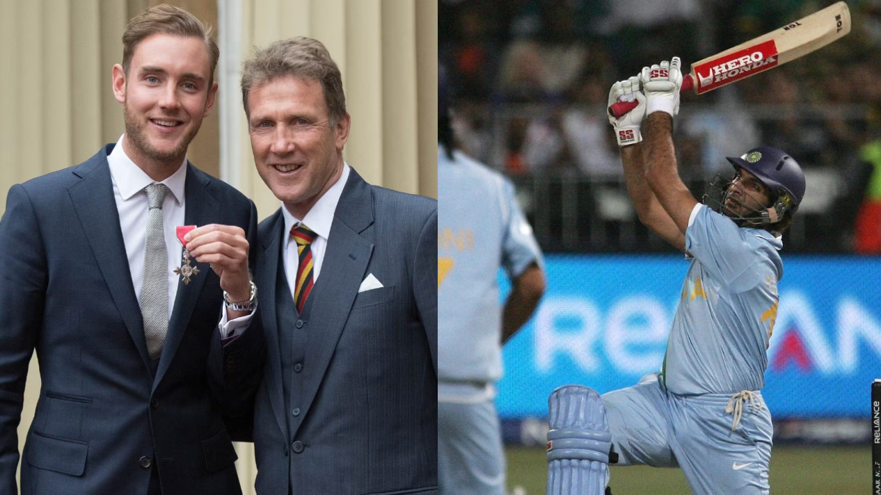 “Threw it in the bin”- Chris Broad on gifting son Stuart Broad a signed Yuvraj Singh jersey after 2007 T20 WC