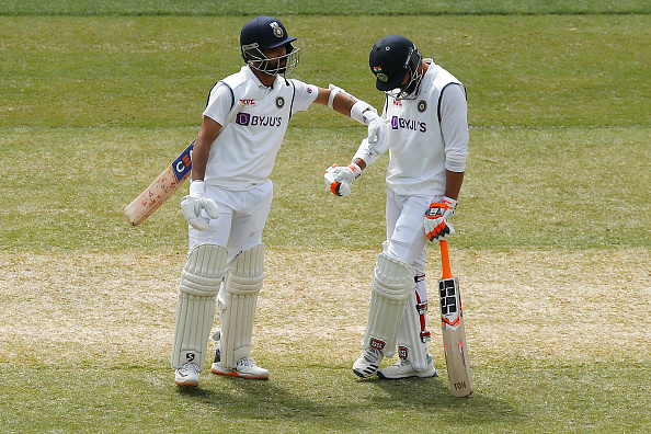 Rahane's gesture to Jadeja after getting run-out | Getty