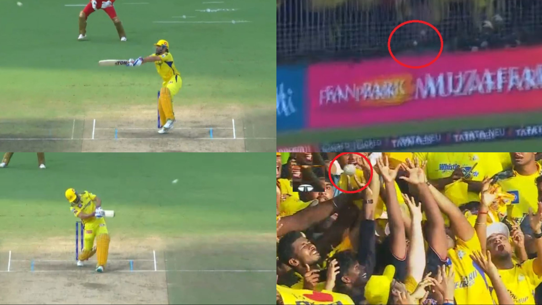 IPL 2023: WATCH- MS Dhoni smacks two massive sixes in last over to power CSK to 200/4 vs PBKS