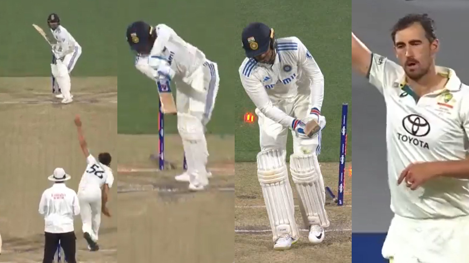 BGT 2024: WATCH- Shubman Gill gets his middle stump flattened by Mitchell Starc's beautiful inswinger