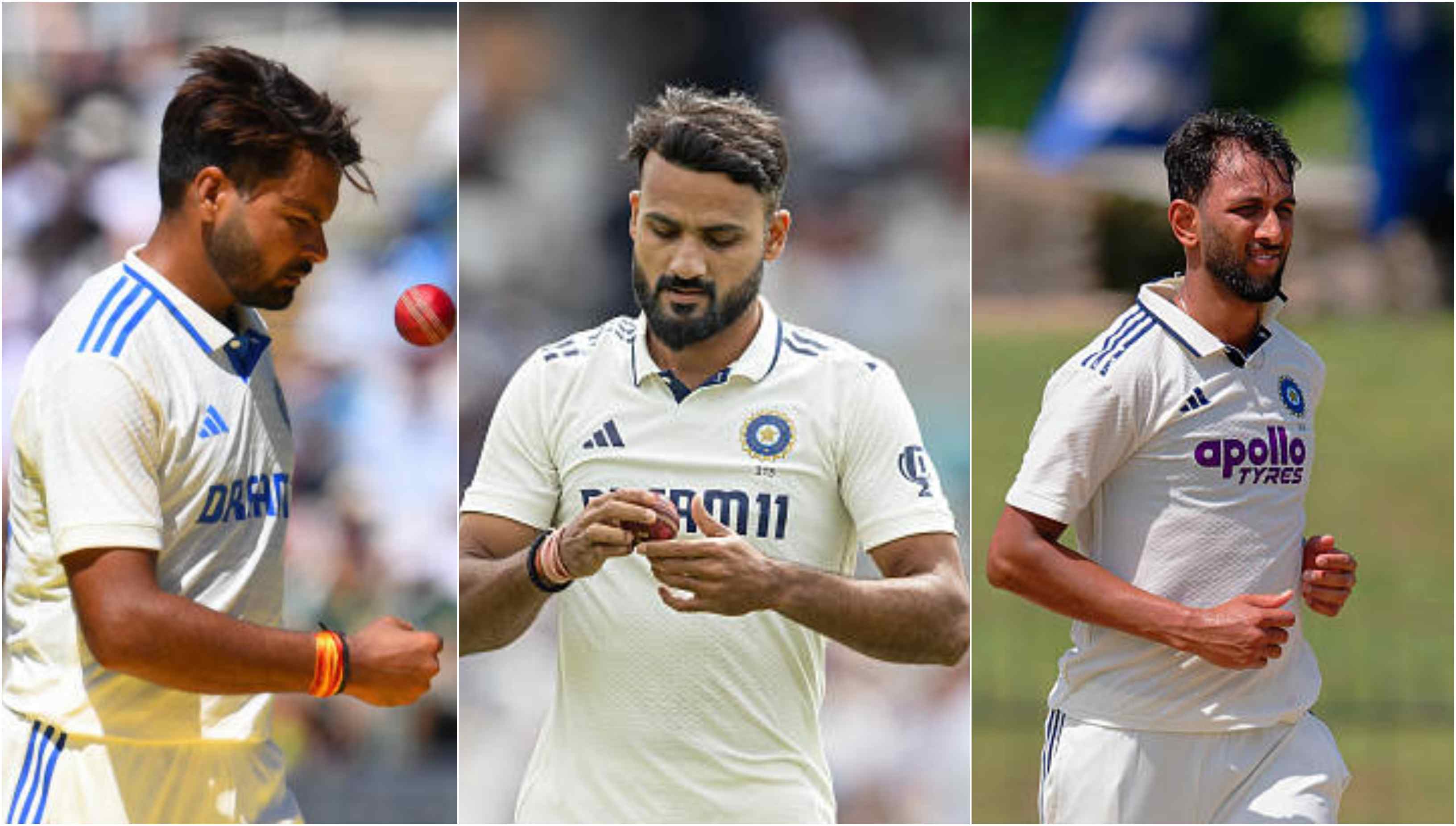 Mukesh Kumar, Akash Deep and Prasidh Krishna | Getty