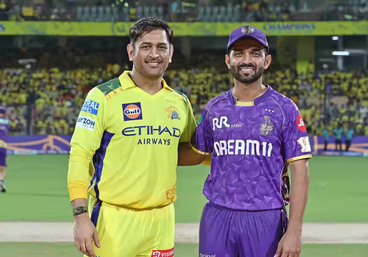 MS Dhoni of CSK and Ajinkya Rahane of KKR | IPL-BCCI