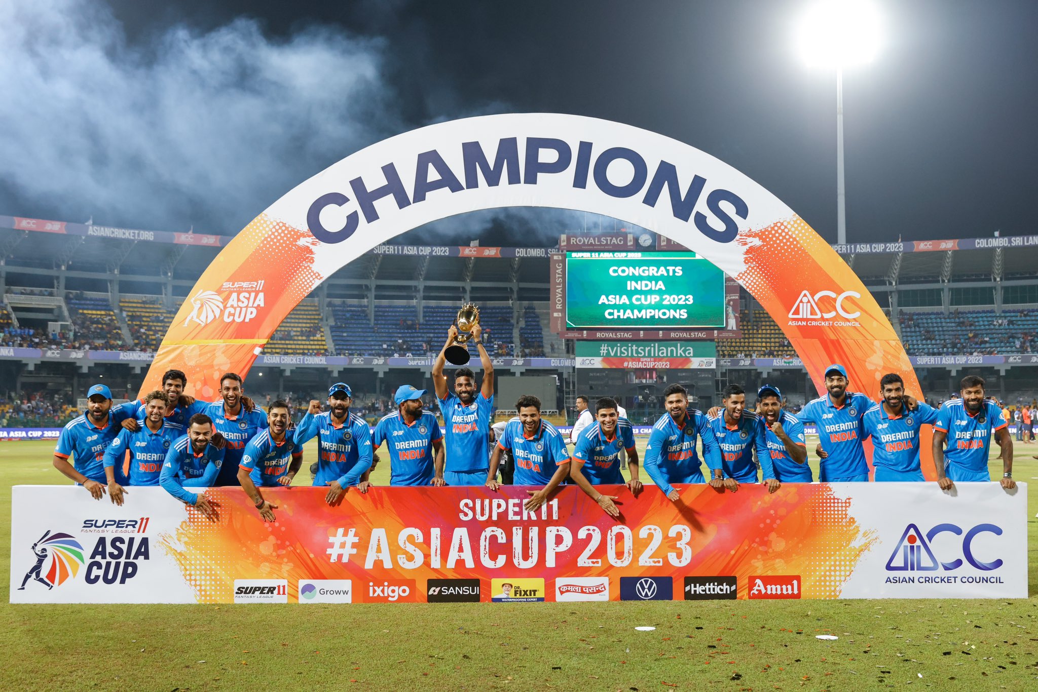 India won their 8th Asia Cup title | X