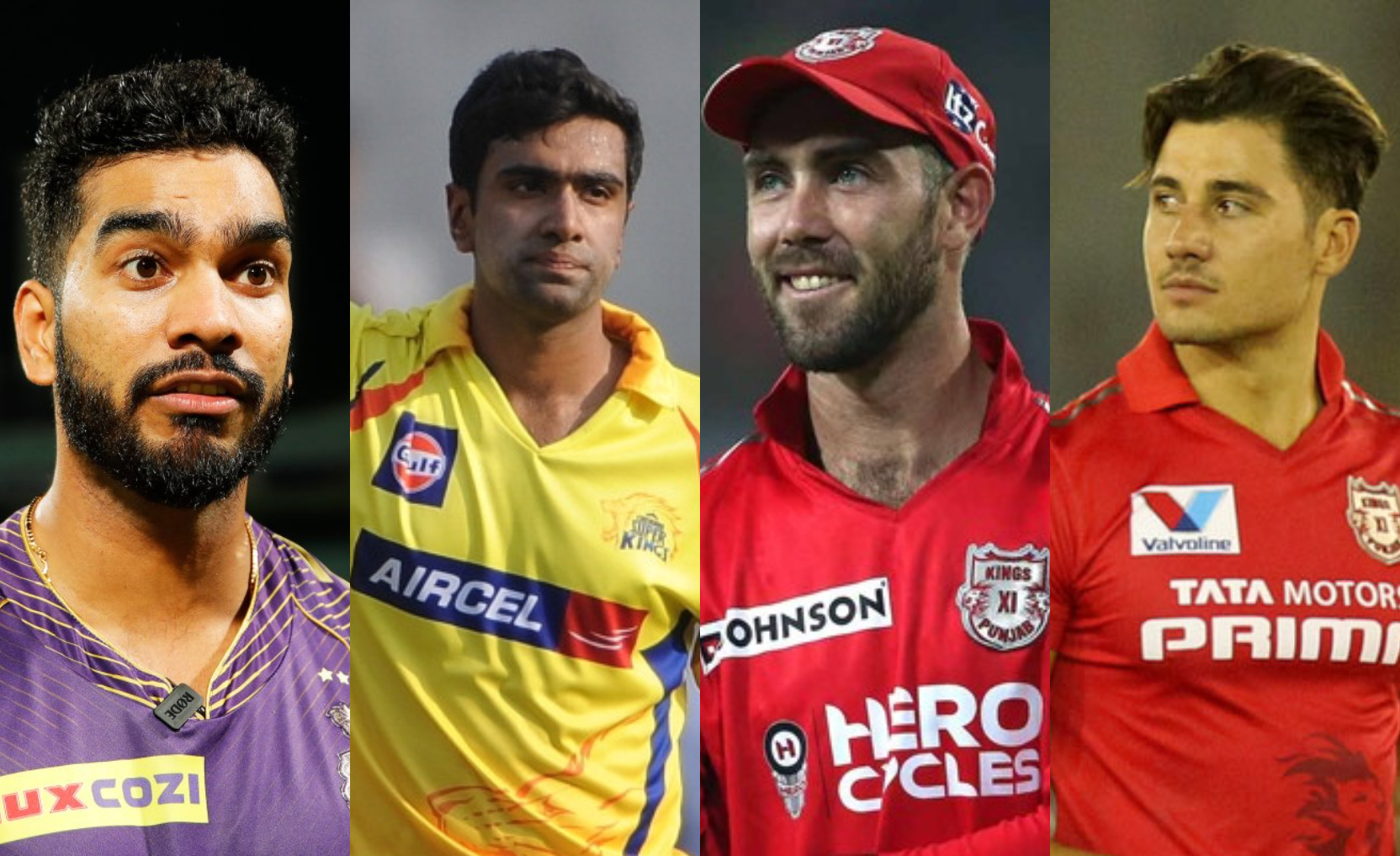 Venkatesh Iyer, R Ashwin, Glenn Maxwell, Marcus Stoinis | IPL