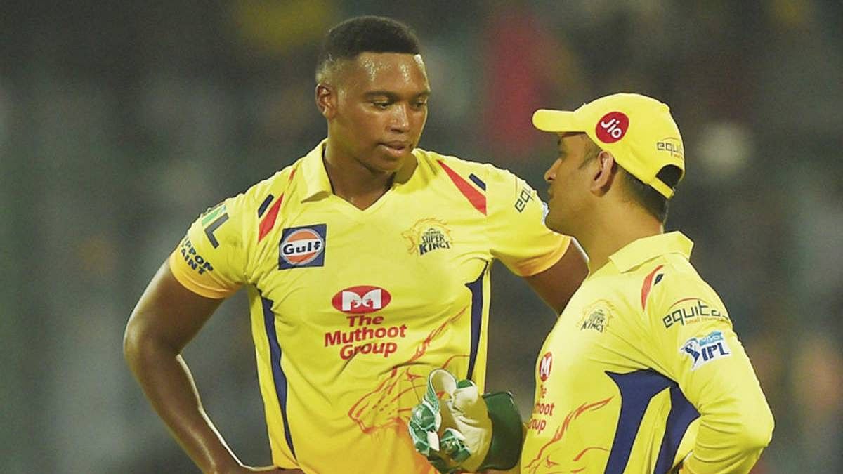 Lungi Ngidi and MS Dhoni | BCCI/IPL