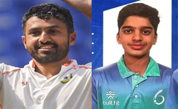 Karun Nair and Anvay Dravid | X