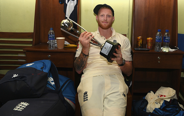 Ben Stokes with the winner's trophy | Getty