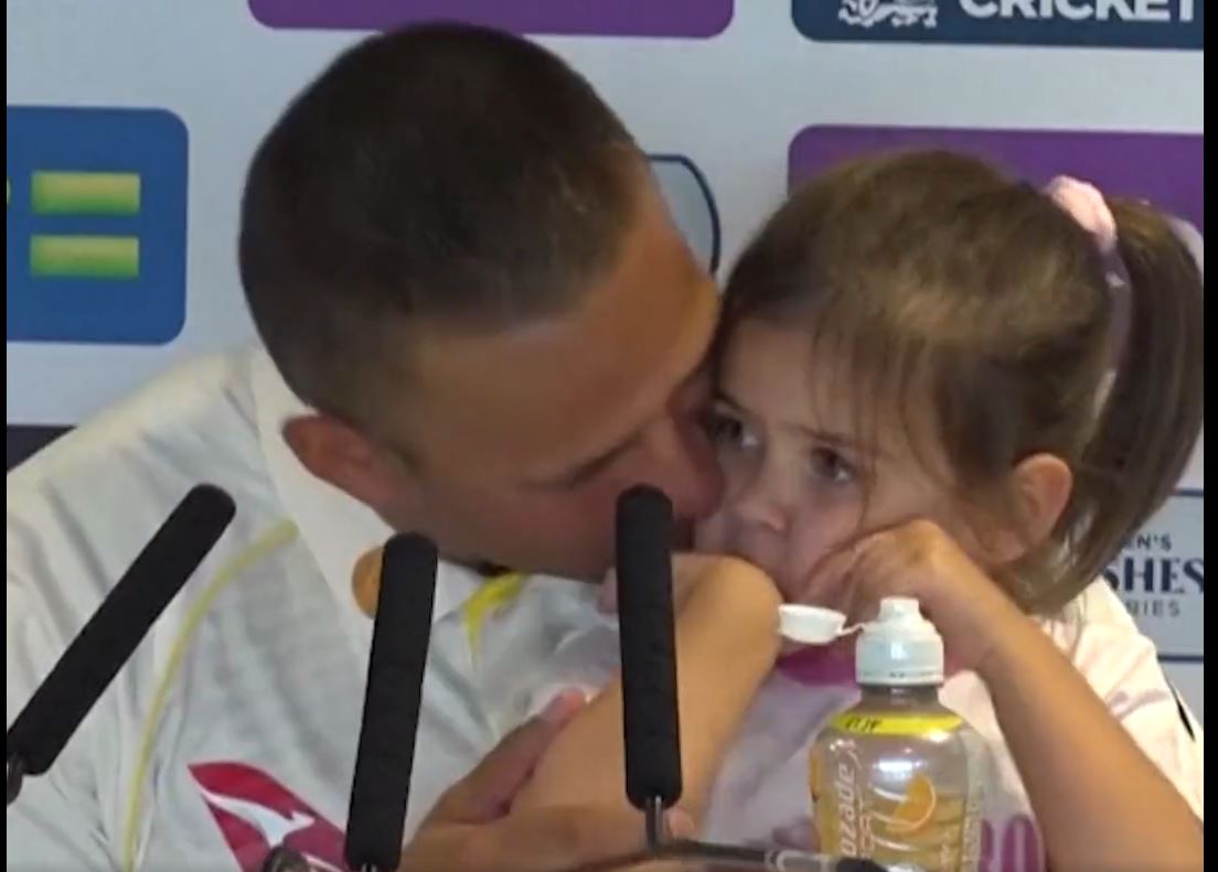 Khawaja with his daughter Aisha | Twitter