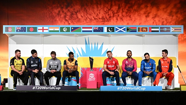 Captains with T20 World Cup trophy | Getty Images