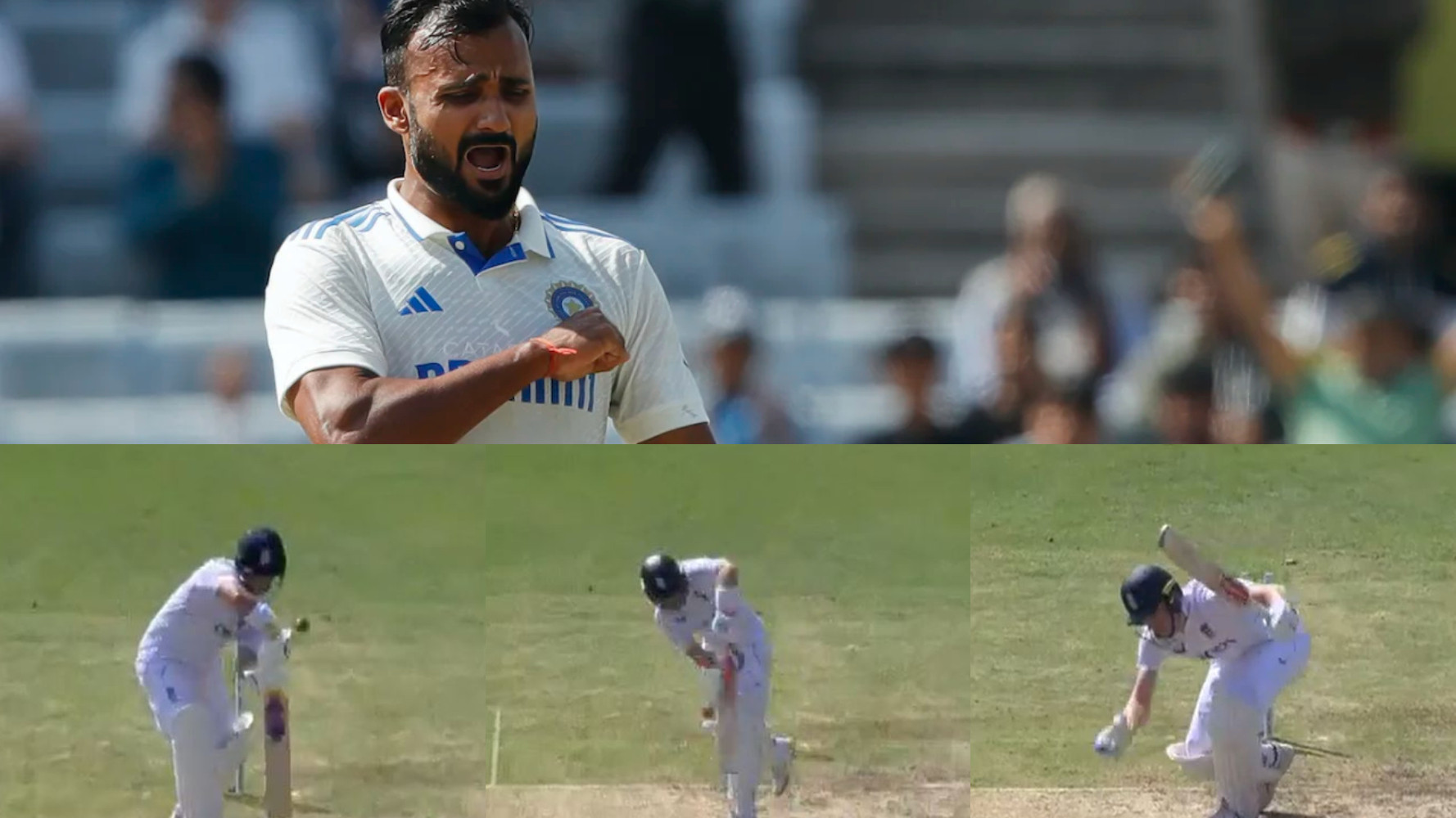 IND v ENG 2024: WATCH- India debutant Akash Deep rattles England's top order with three wickets