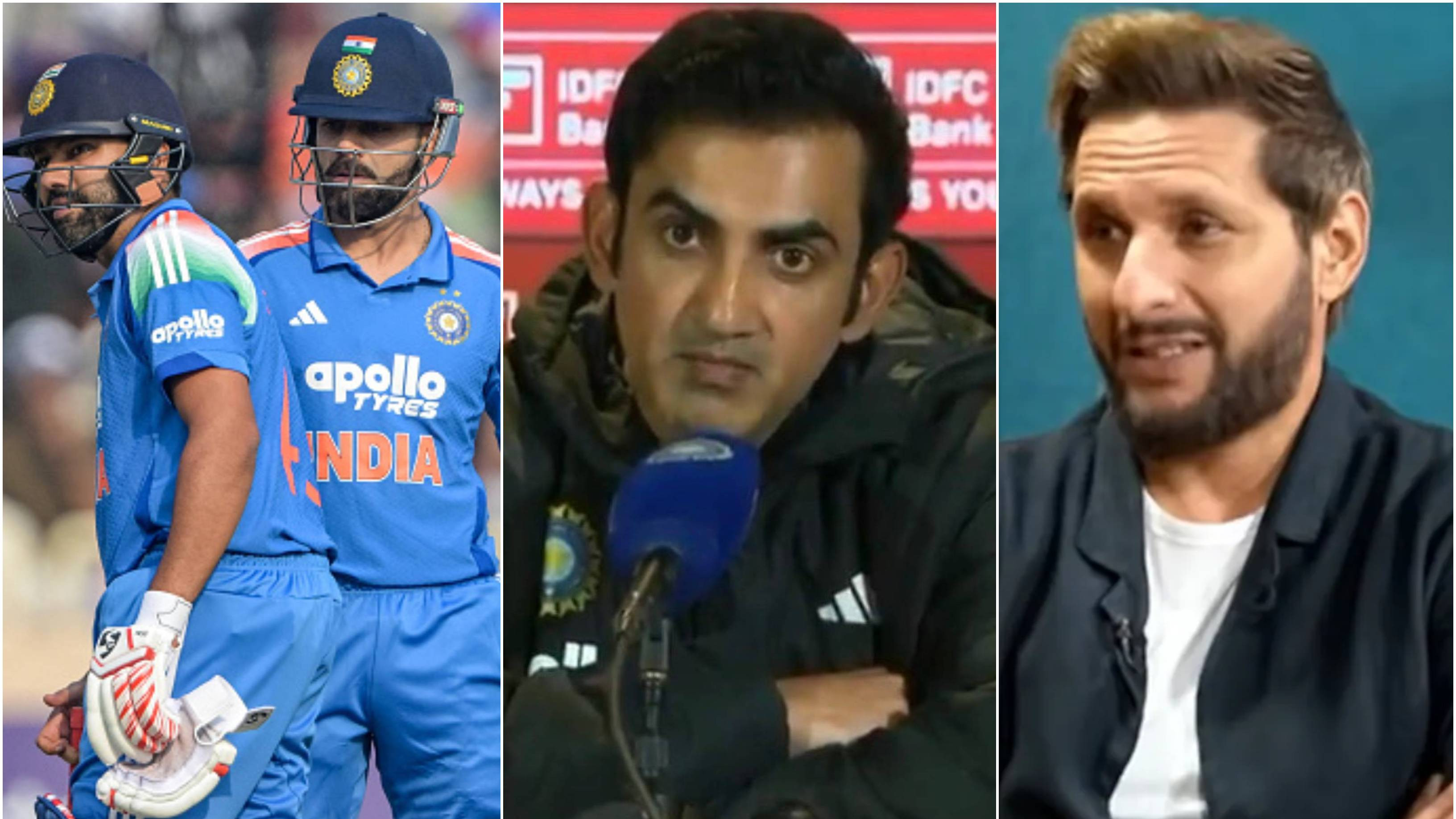 “You are not always right,” Shahid Afridi reignites his rivalry with Gautam Gambhir, backs Kohli, Rohit to play 2027 World Cup