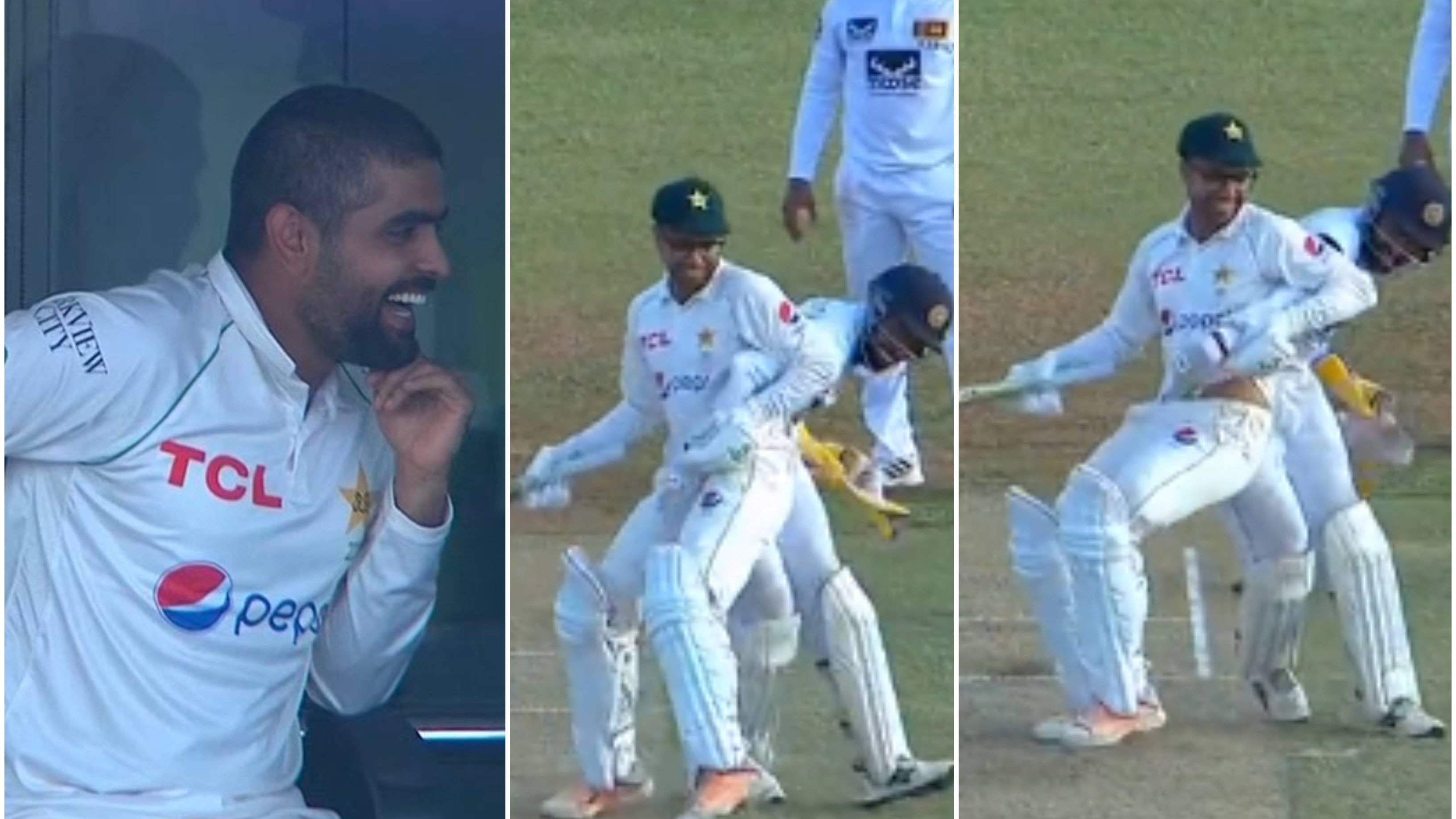 SL v PAK 2023: WATCH – Ball gets stuck inside Abrar Ahmed’s pad; Sri Lanka wicketkeeper tries to collect it hilariously