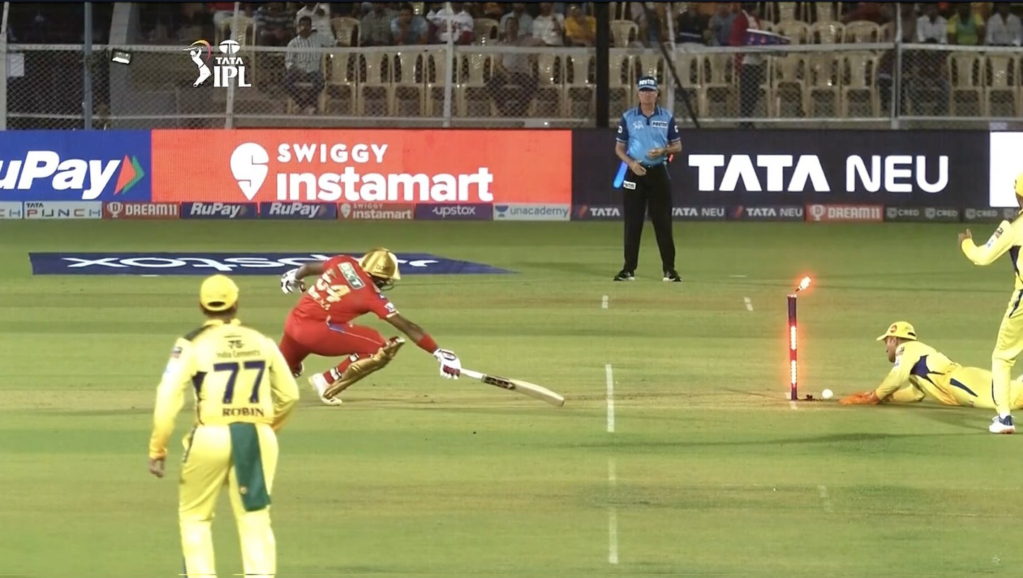 MS Dhoni inflicted a brilliant run out | Screengrab