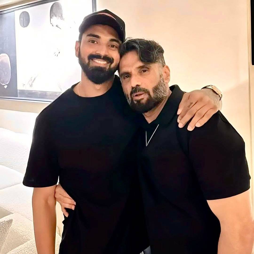 KL Rahul with his father-in-law Suniel Shetty | Instagram