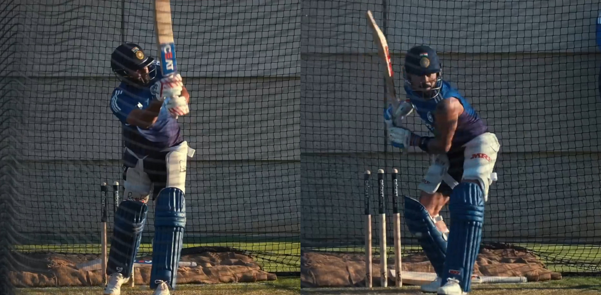 Virat Kohli and Rohit Sharma in action in Perth | BCCI X