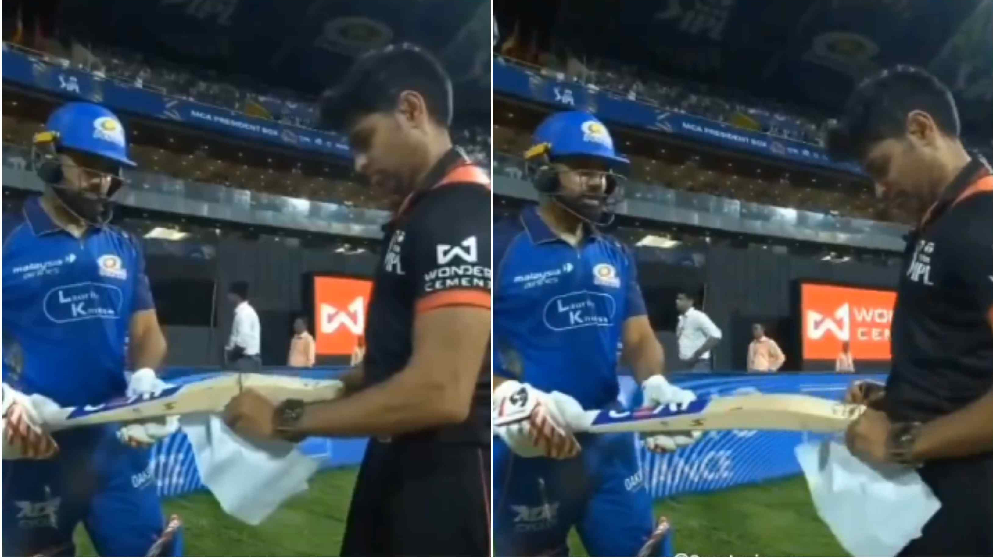 IPL 2026: WATCH – Rohit Sharma left frustrated after match official deemed his bat illegal before clearing