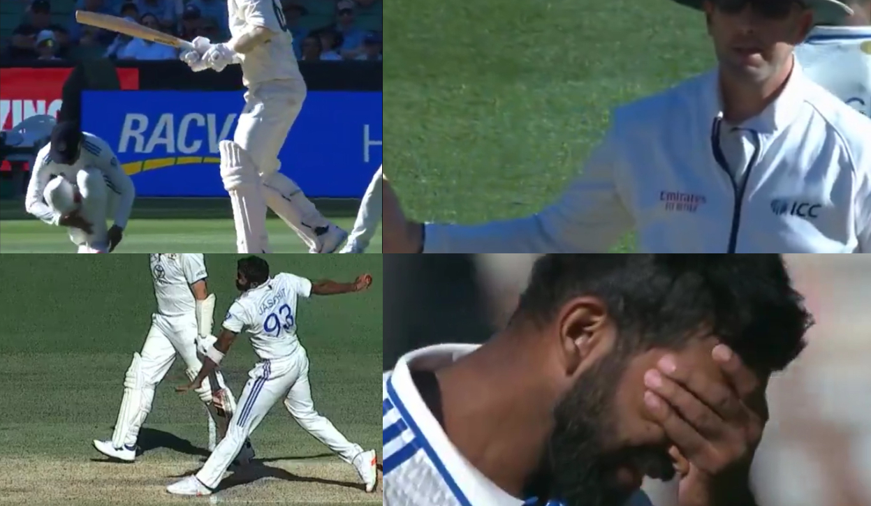 Jasprit Bumrah was robbed of a fifth wicket in Australia 2nd innings due to no-ball | X