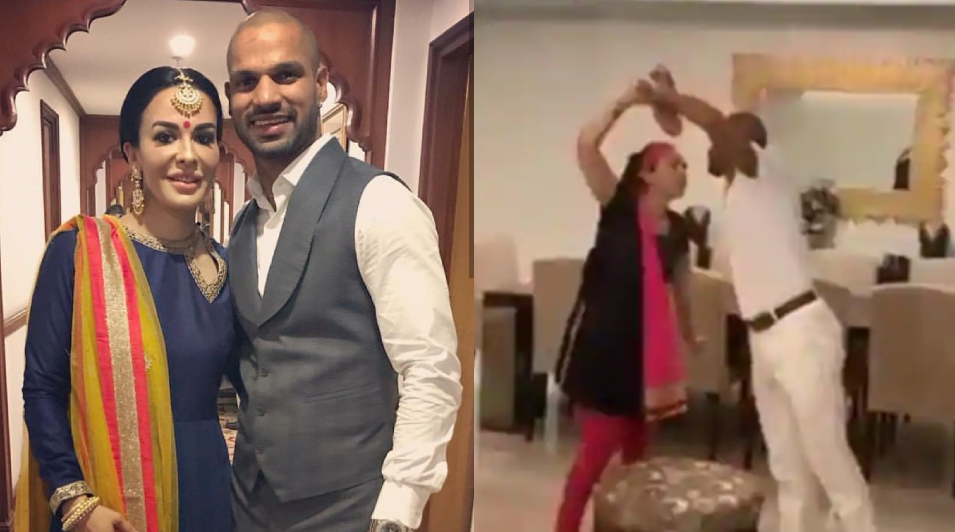 Shikhar Dhawan and wife dance on 'Dhal gaya din, ho gayi sham'  | Instagram