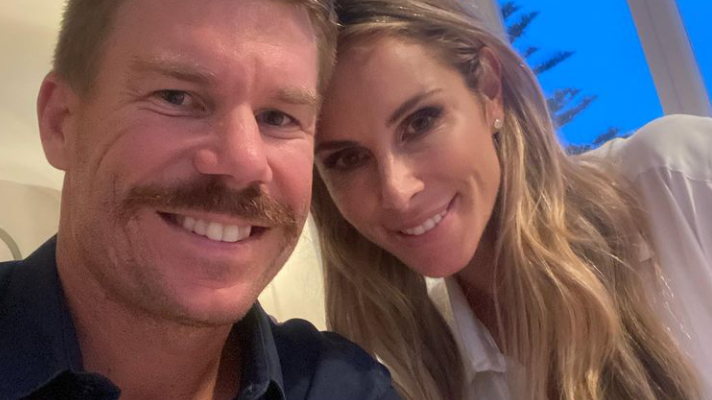 David Warner uses Telugu caption for a romantic animated sketch with wife Candice