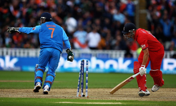 MS Dhoni's brilliance sent Jonathon Trott packing in the Champions Trophy 2013 final | Getty