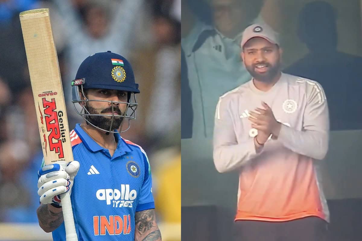 Rohit Sharma was overexcited as Virat Kohli celebrated his 52nd ODI ton | Getty/X