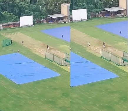 Bumrah bowling in nets | Twitter