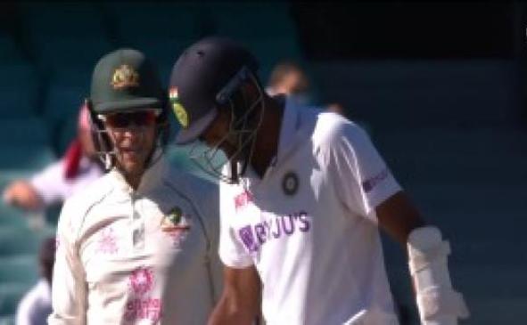 Ashwin gave it back to Paine after the latter sledged him | Screengrab