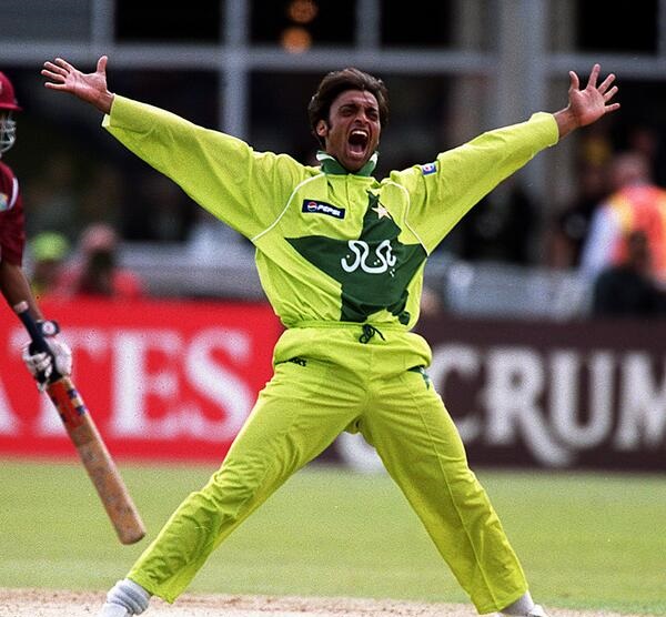 Shoaib Akhtar in 1999 World Cup for Pakistan I Getty