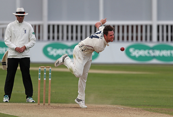 Matt Henry bowling for Kent | Getty