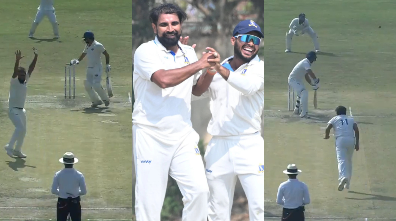 Mohammad Shami picked 8/90 for Bengal against J&K | BCCI X