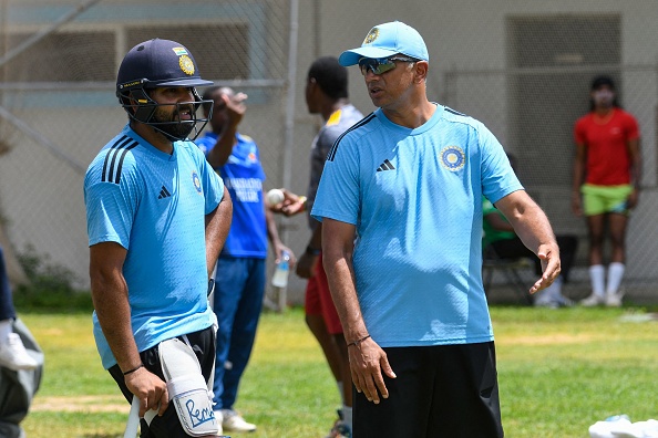 Rohit Sharma and Rahul Dravid | Getty