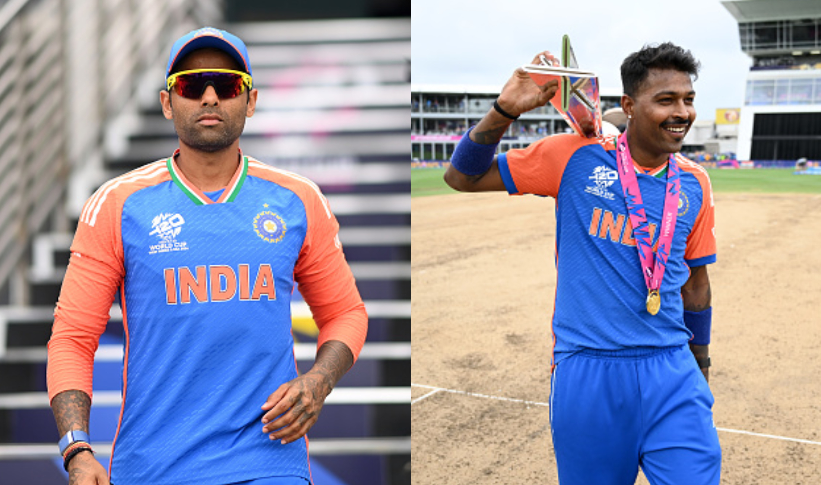 Suryakumar Yadav and Hardik Pandya | Getty