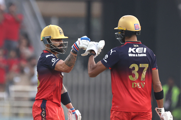 Virat Kohli and Devdutt Padikkal | Getty