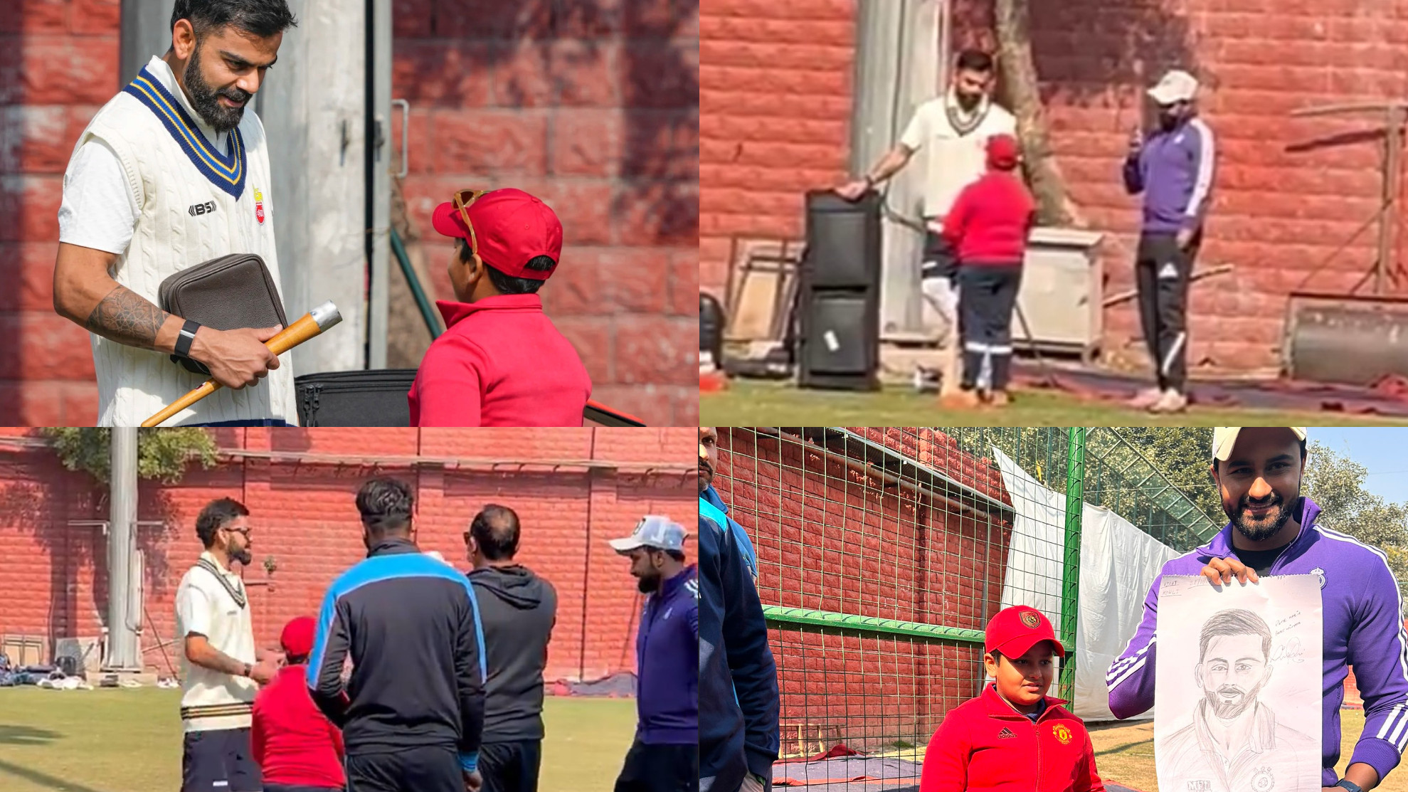 WATCH- Virat Kohli meets a young fan named Kabir, signs autograph for him ahead of Ranji Trophy match