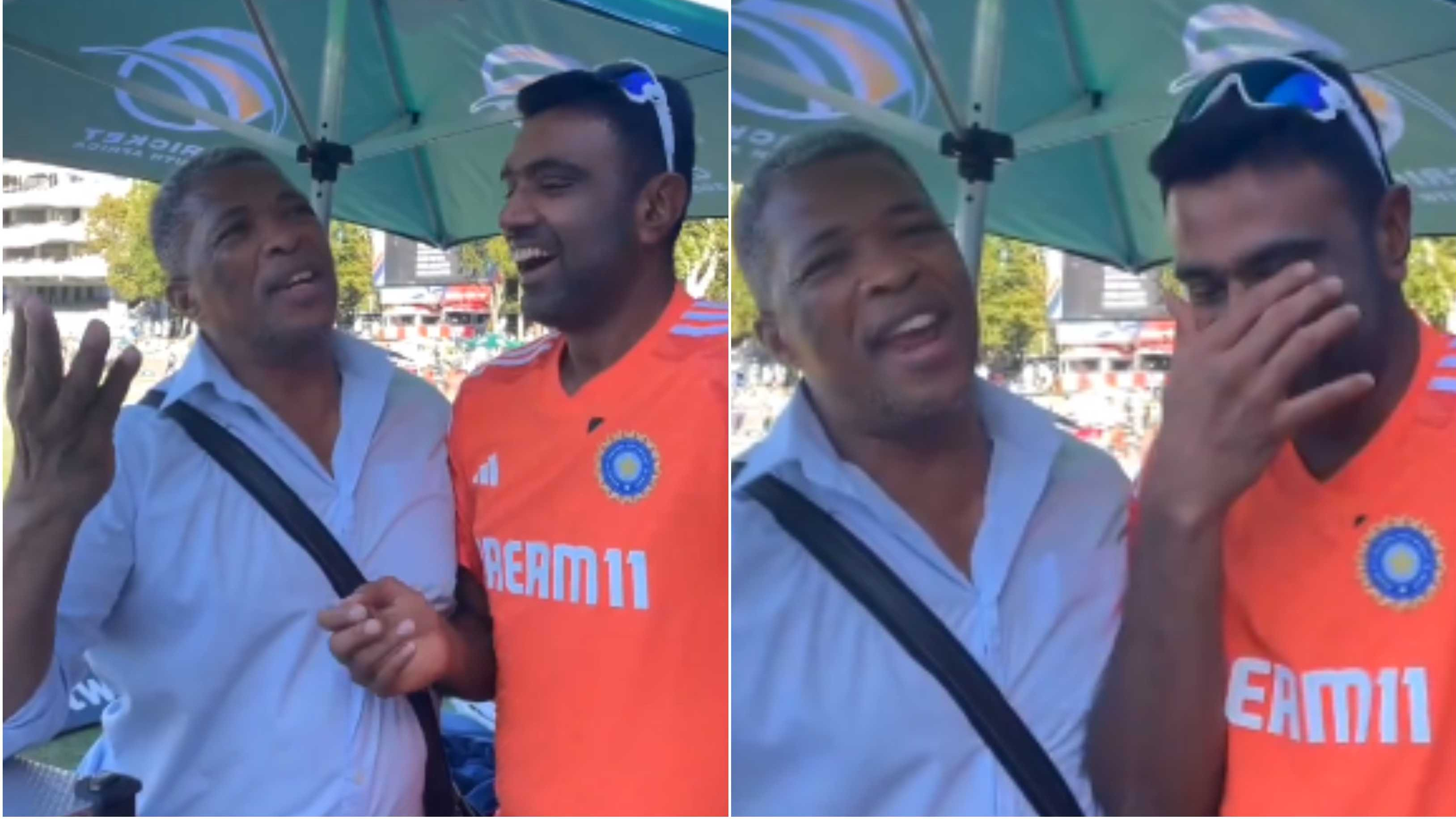 WATCH: Makhaya Ntini’s hilarious rendition of 'Kabhi Kabhi Mere Dil Mein' song leaves R Ashwin in splits 