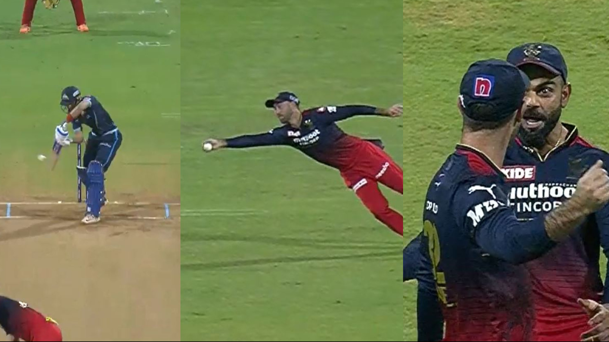 IPL 2022: WATCH- Glenn Maxwell's astonishing diving one-handed catch at slip to dismiss Shubman Gill