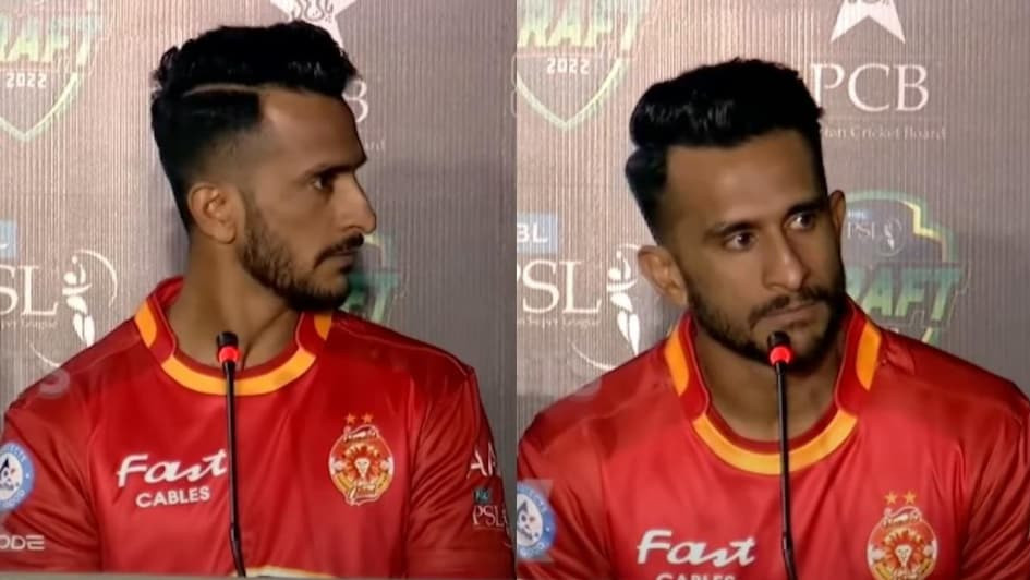 WATCH: Hassan Ali engages in a heated argument with journalist after PSL 2022 players’ draft