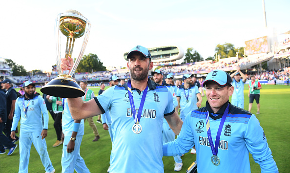 Liam Plunkett with the 2019 World Cup trophy  | Getty