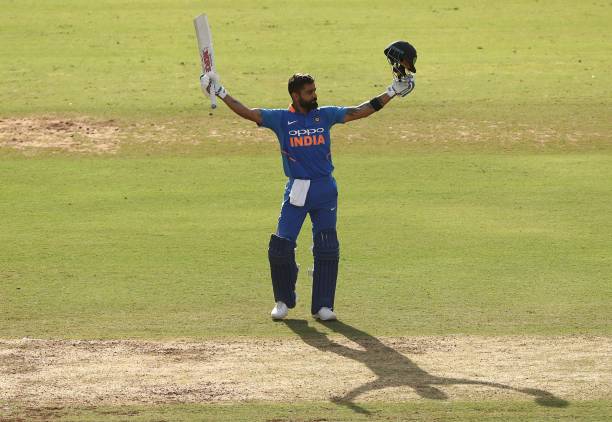 Virat Kohli is the fastest batsman to reach 10,000 ODI runs in just 205 innings. (photo - getty)