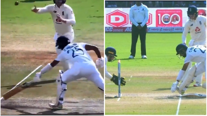 IND v ENG 2021: WATCH - Cheteshwar Pujara gets run-out in unluckiest way on Day 3