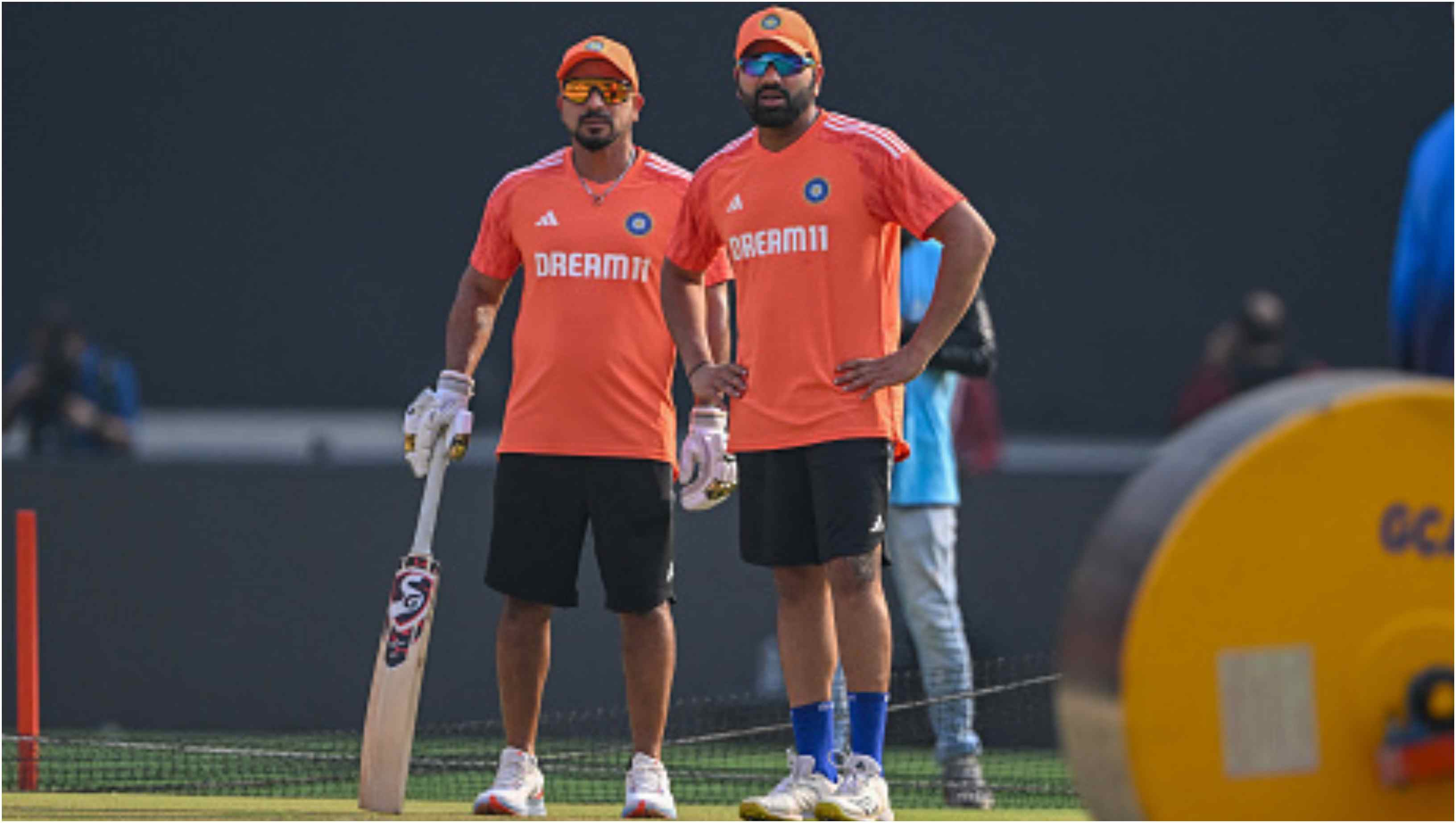 Rohit Sharma with T Dilip | Getty