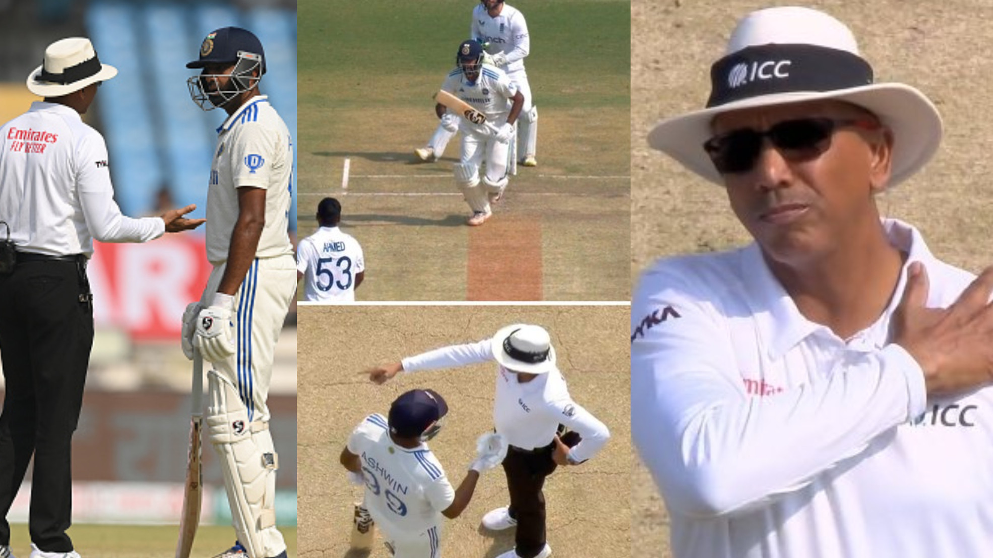 IND v ENG 2024: WATCH - R Ashwin runs on the pitch, argues with the umpire after India penalized 5 runs