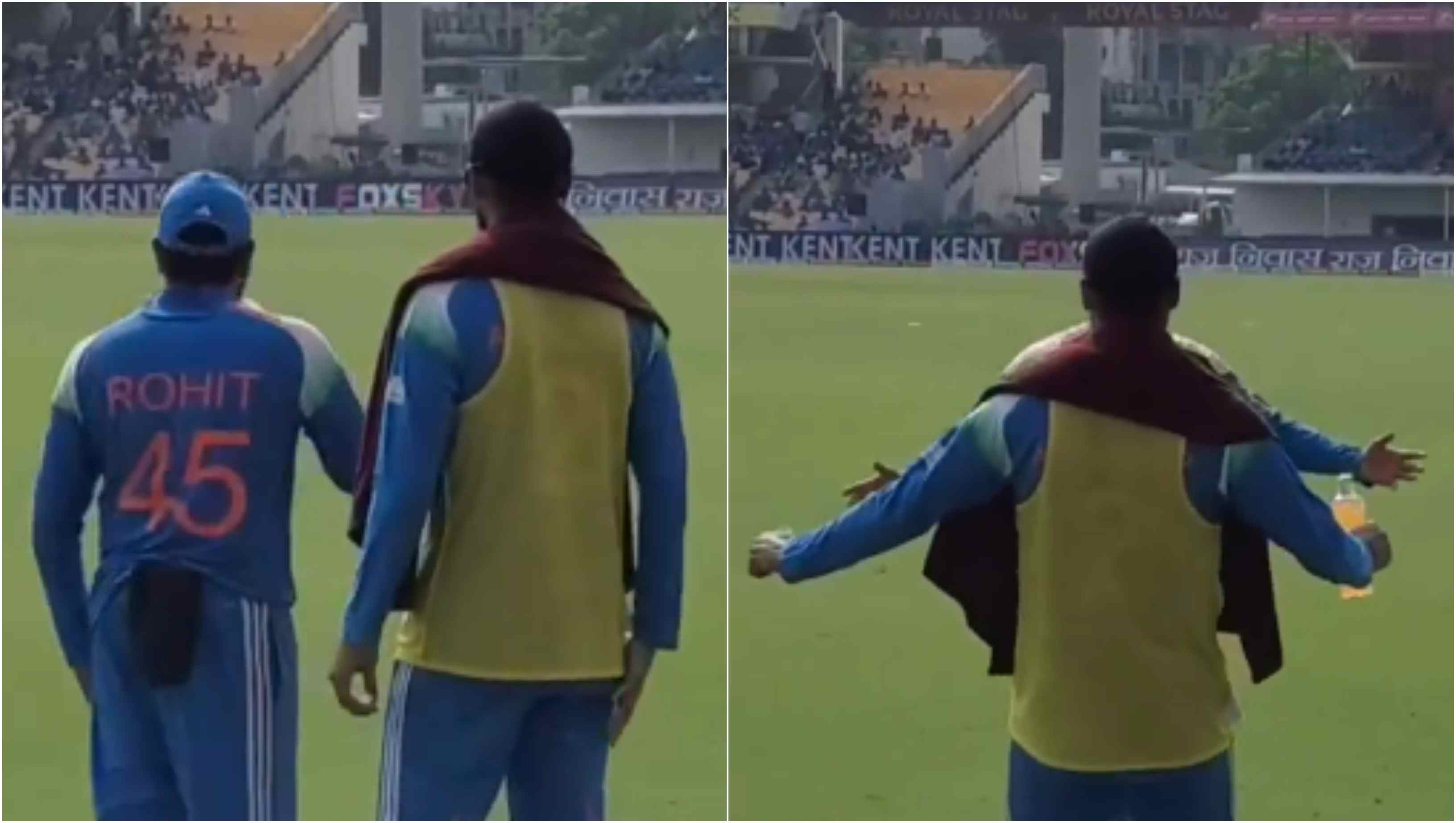 Rohit Sharma and Arshdeep Singh | Screengrabs