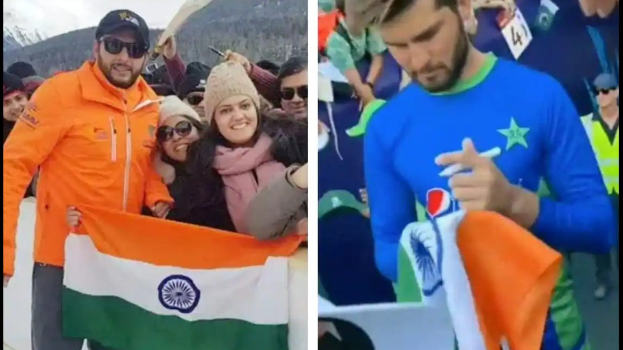 T20 World Cup 2022: Shaheen Afridi autographs Indian flag; fans compare him to father-in-law Shahid Afridi